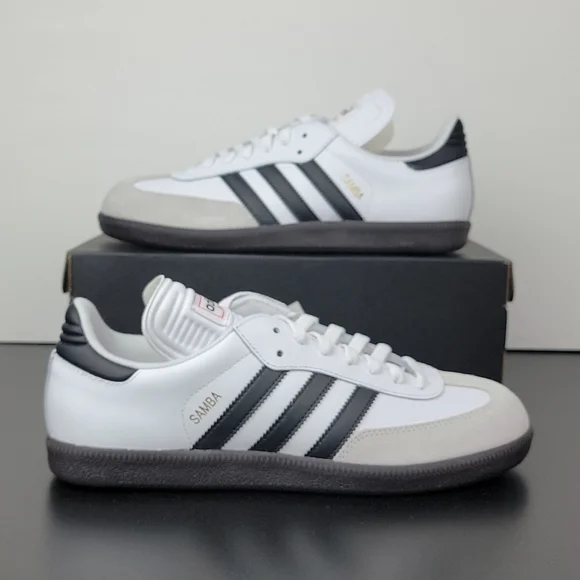 adidas gazelle silver green womens adidas Men's Samba Classic White/Black – Azteca Soccer main image 0